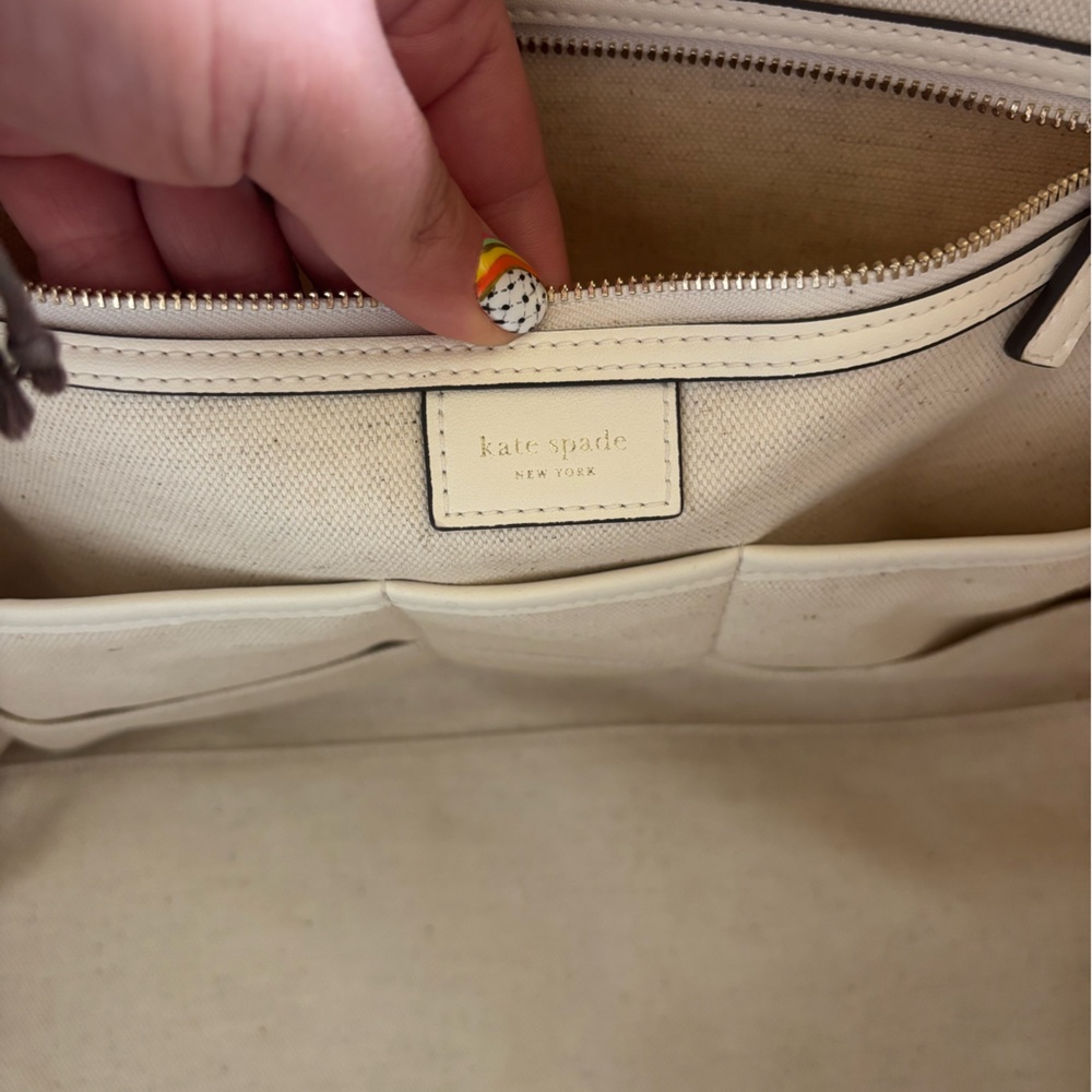 Kate Spade Sutton Tulip Toss Printed Tote Large Size - Picture 9 of 13